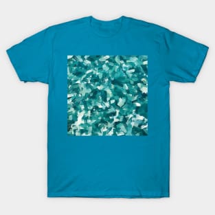 Blue Sea Spark Abstract Painting T-Shirt